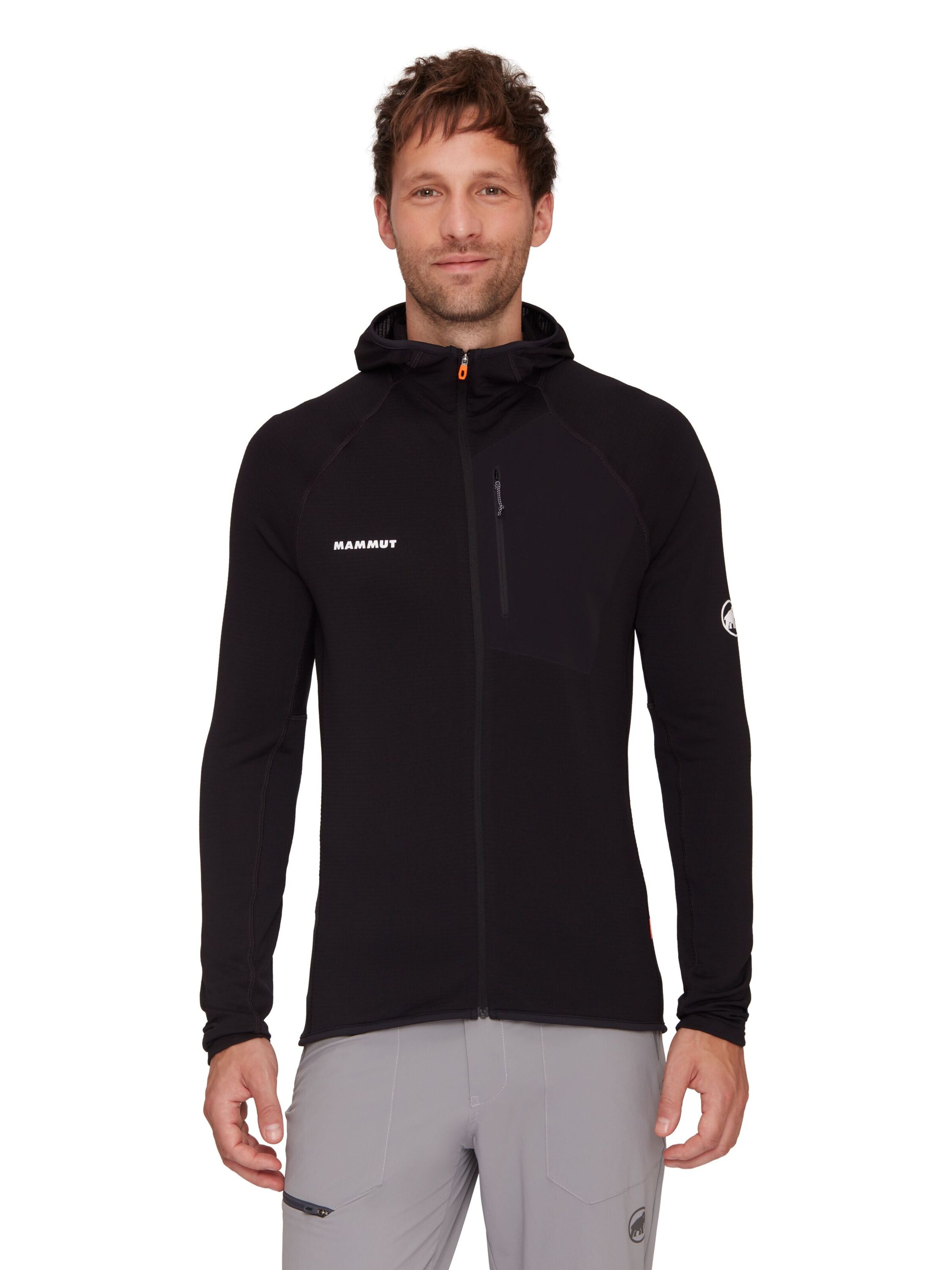 MAMMUT Funktionsfleecejacke 'AENERGY LIGHT' in Schwarz: Vorderseite