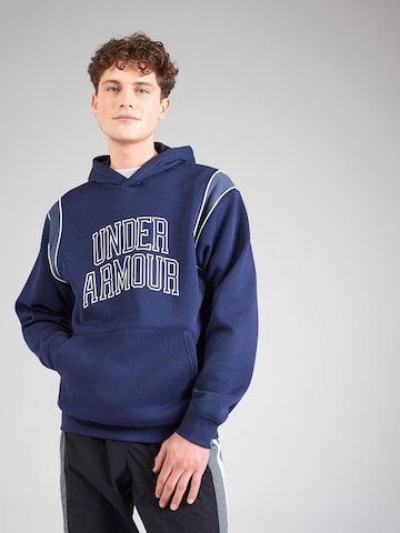 UNDER ARMOUR - Camiseta deportiva en azul: frente