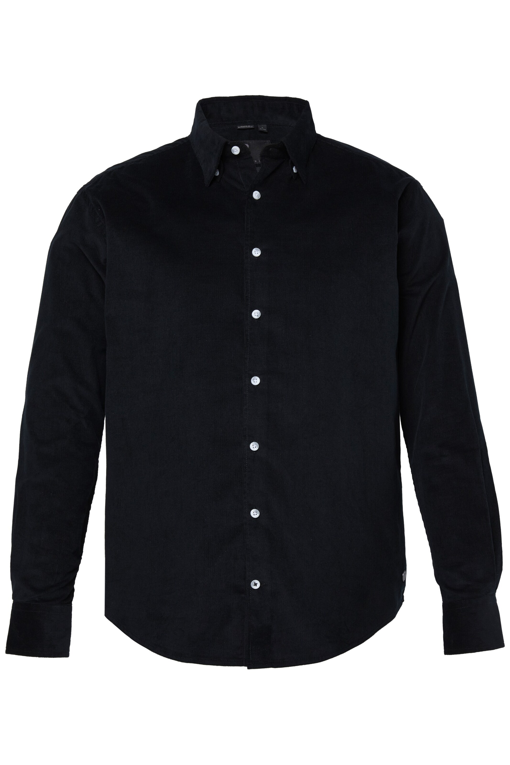 JP1880 Regular Fit Hemd in Schwarz: Vorderseite