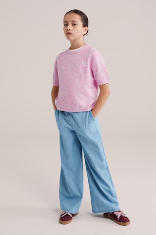 WE Fashion Свитер в Ярко-розовый