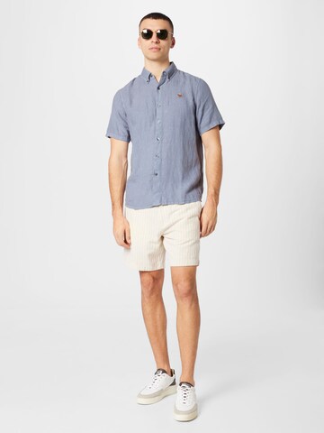 Abercrombie & Fitch Regular fit Overhemd in Blauw