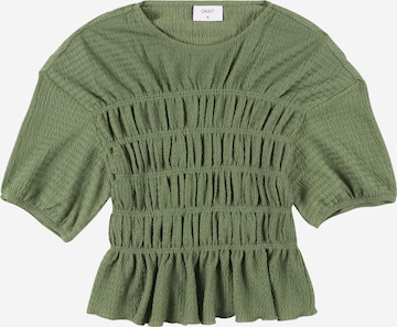 GRUNT - Blusa 'Fabienne' en verde: frente