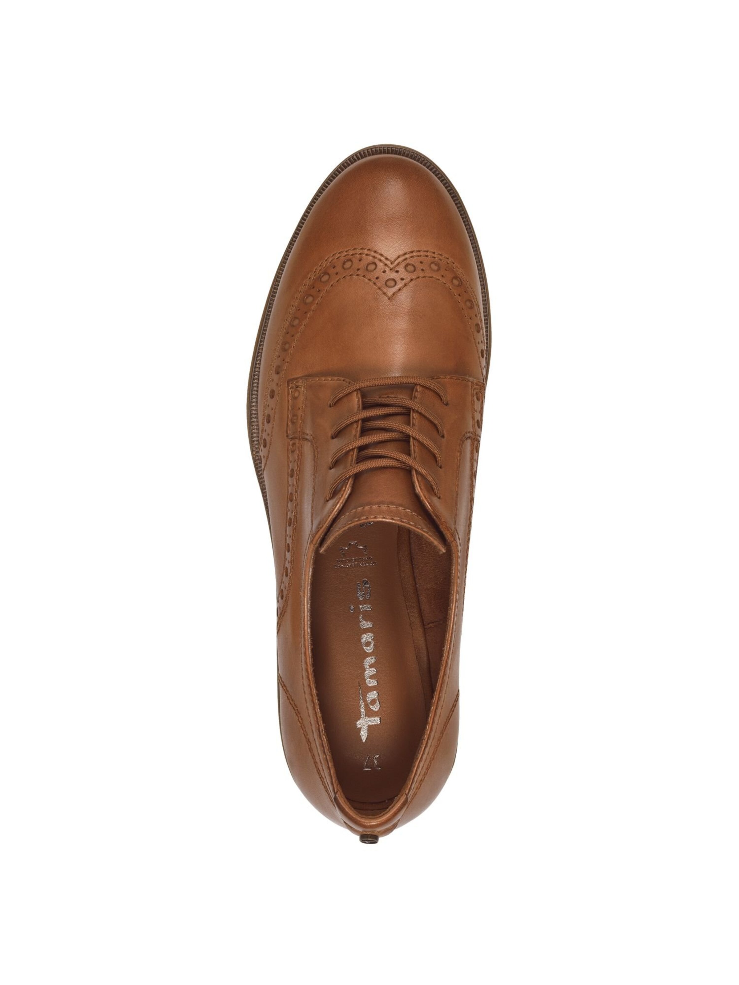 Tamaris Šněrovací boty – hnědá