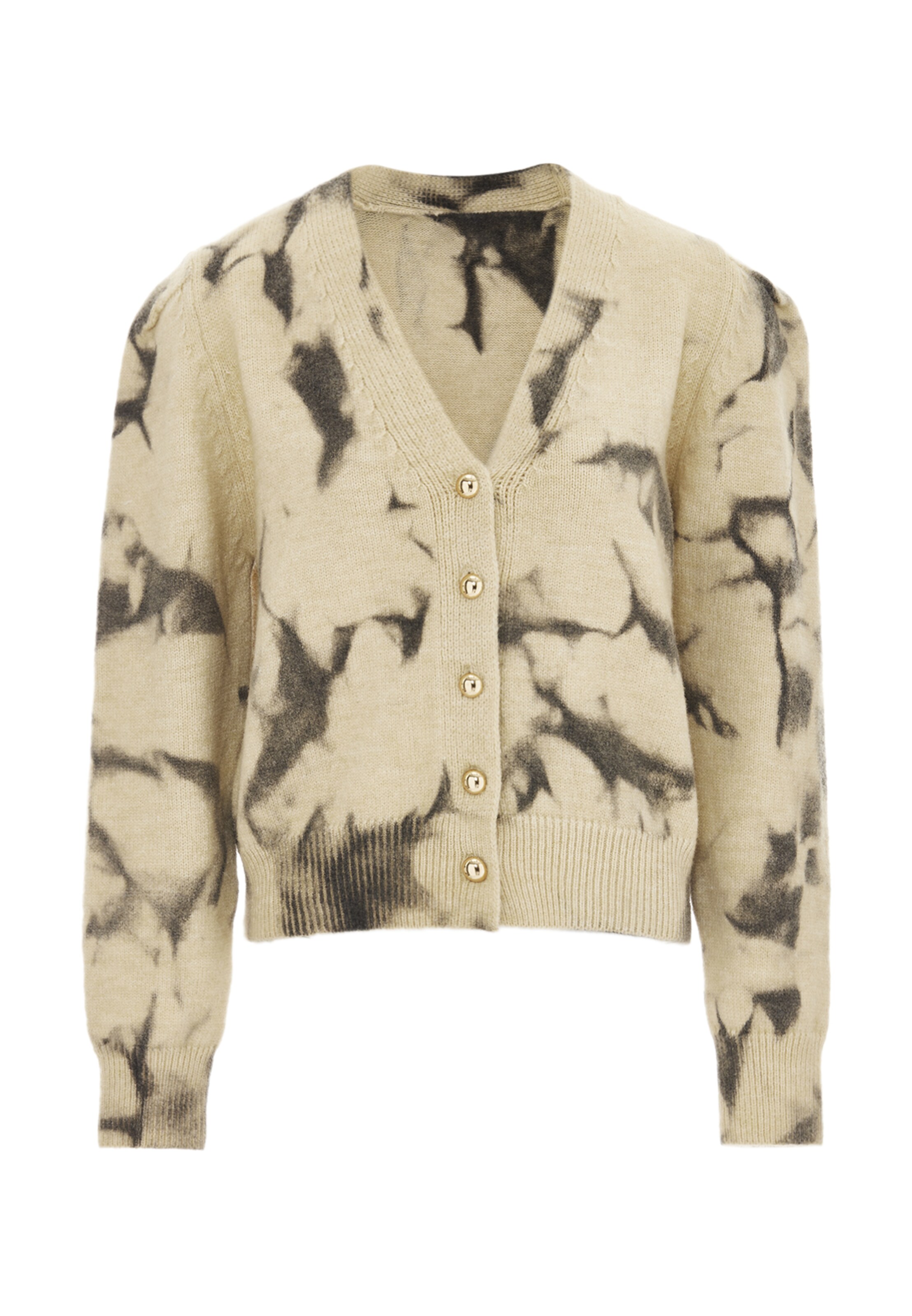 NAEMI - Casaco de malha em bege: frente