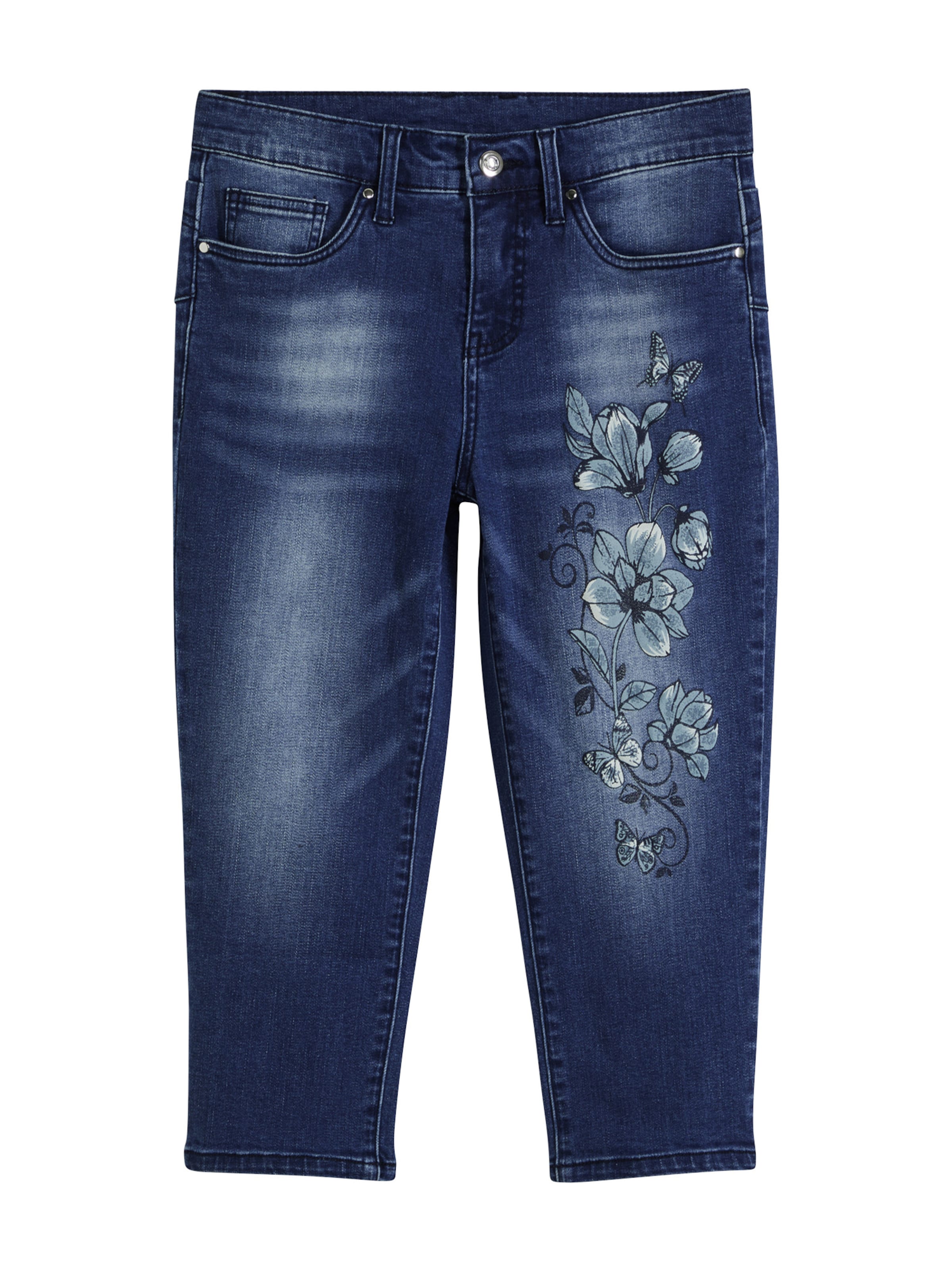 bonprix Skinny Jeans in Blauw: voorkant
