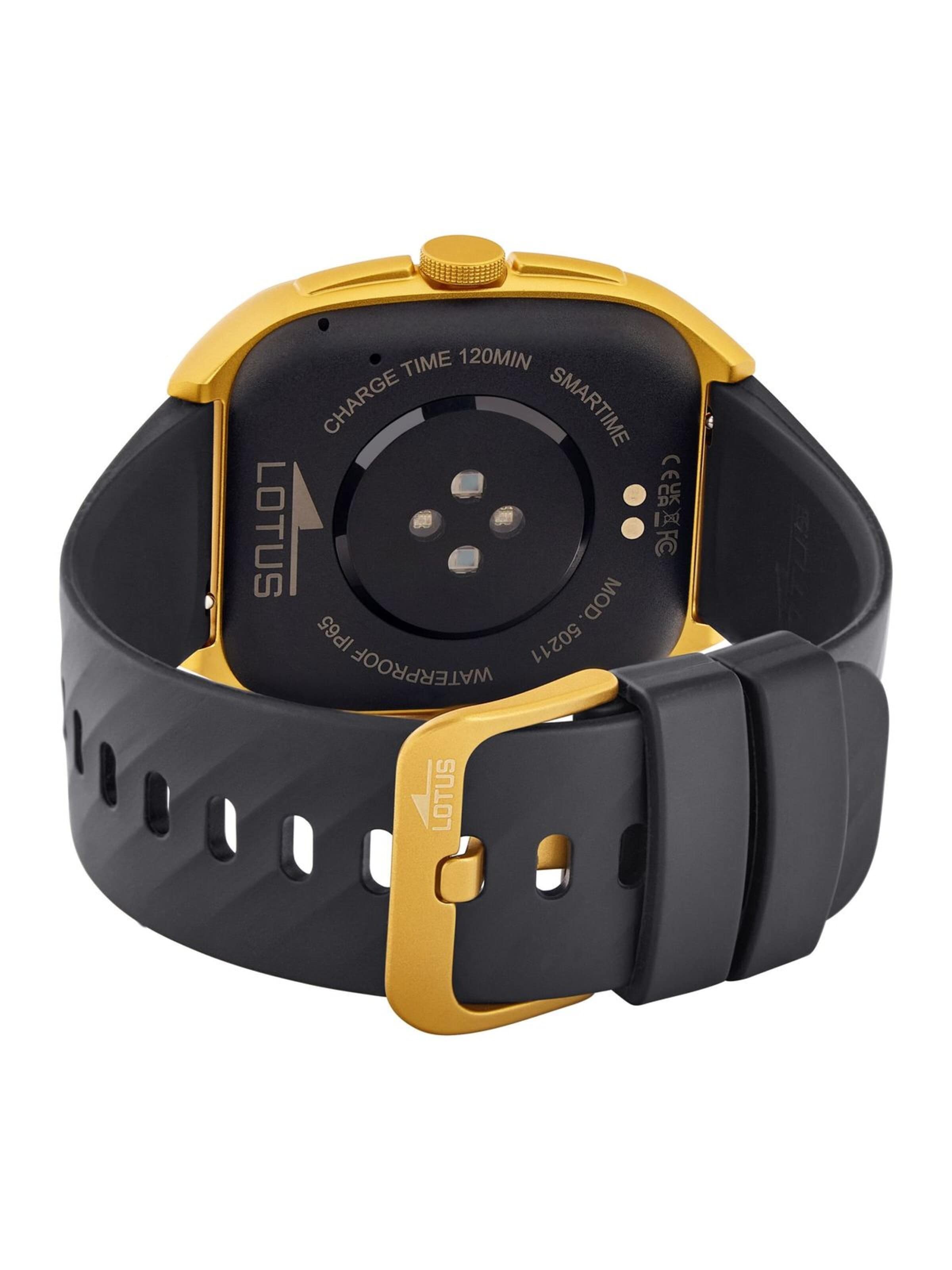 Montre digitale Lotus en or