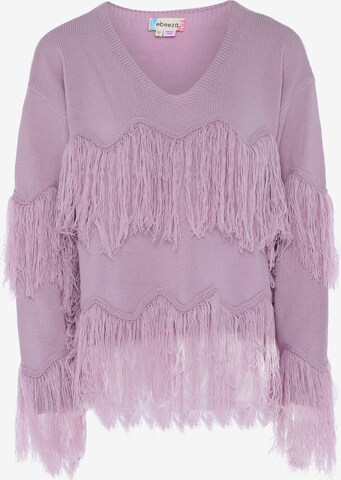 Pull-over ebeeza en violet : devant