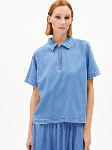 ARMEDANGELS Blouse 'Cinziaa' in Blue: front