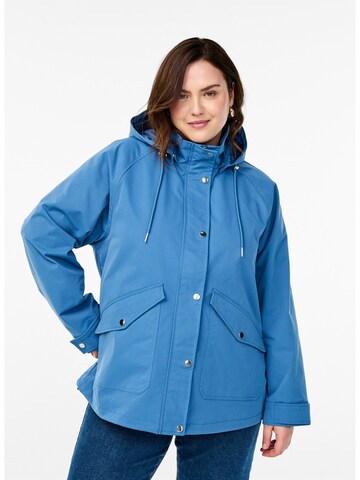 Parka mi-saison 'Capalma' Zizzi en bleu : devant