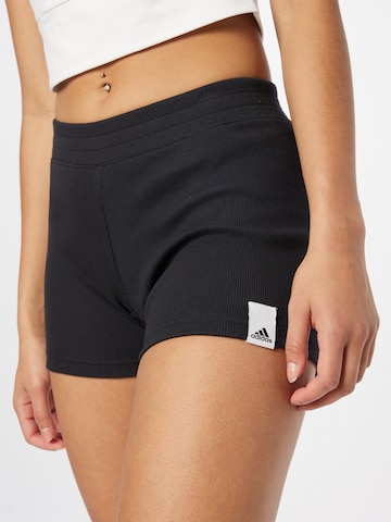 ADIDAS SPORTSWEAR Слим Спортивные штаны 'Lounge Rib Booty' в Черный