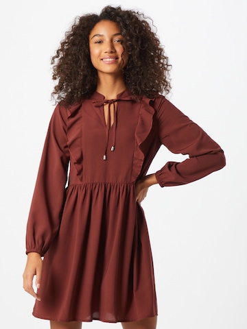 ABOUT YOU Shirt dress 'Jocy' in Brown: front