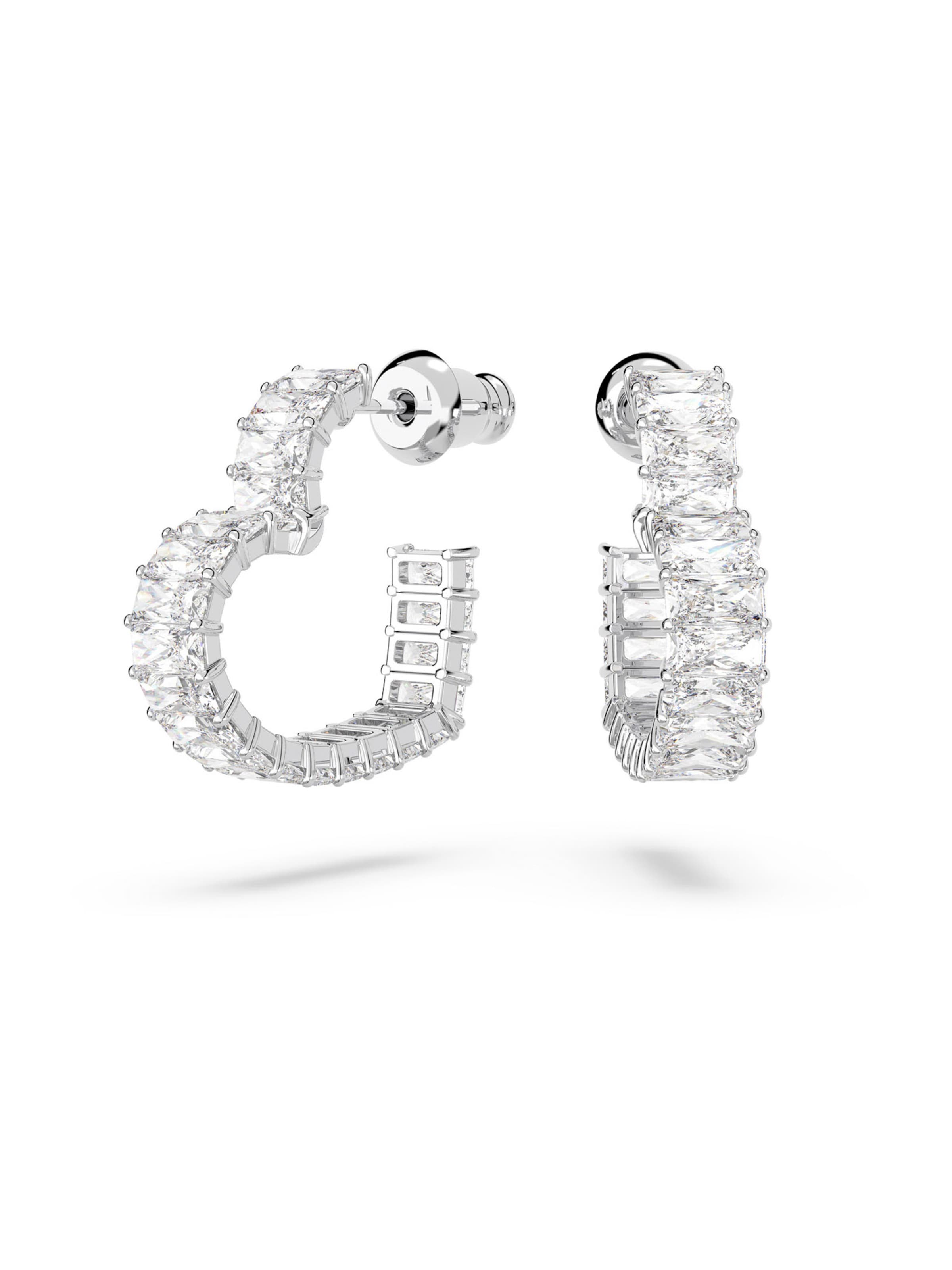 Swarovski Øreringe 'Matrix' i sølv: forside