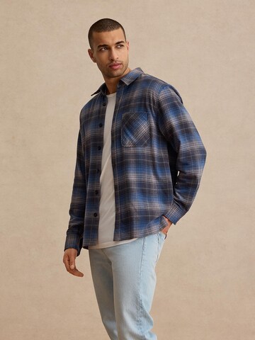 DAN FOX APPAREL Regular fit Overhemd 'Robert' in Blauw: voorkant