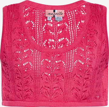 swirly Top in Roze: voorkant