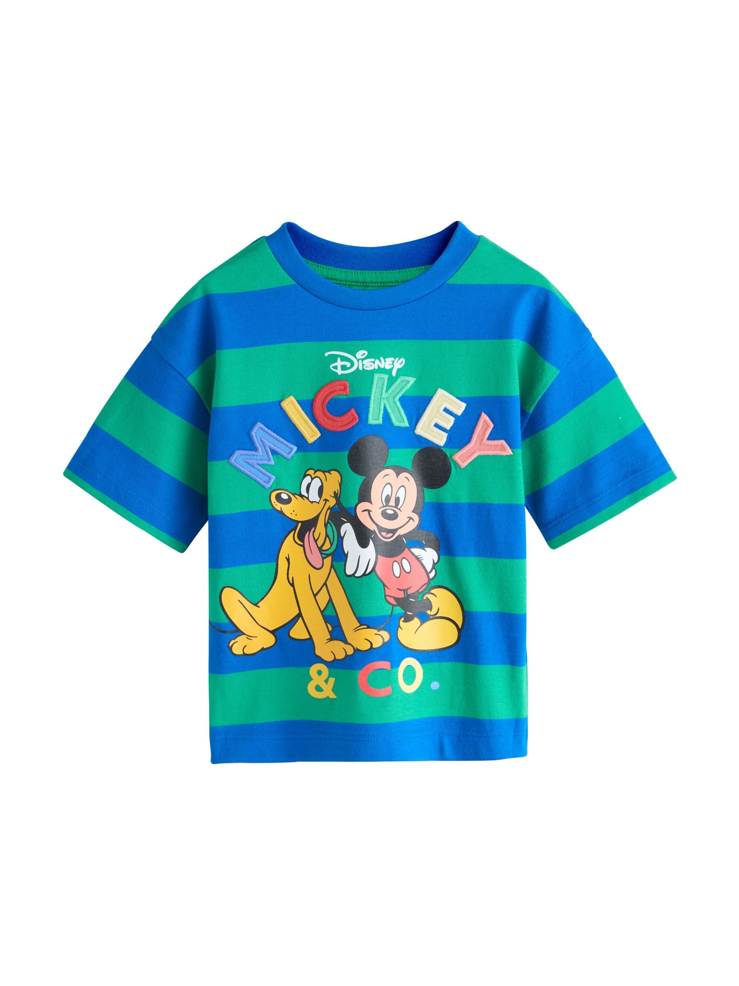 Next Тениска 'Mickey Mouse Geburtstags' в синьо: отпред