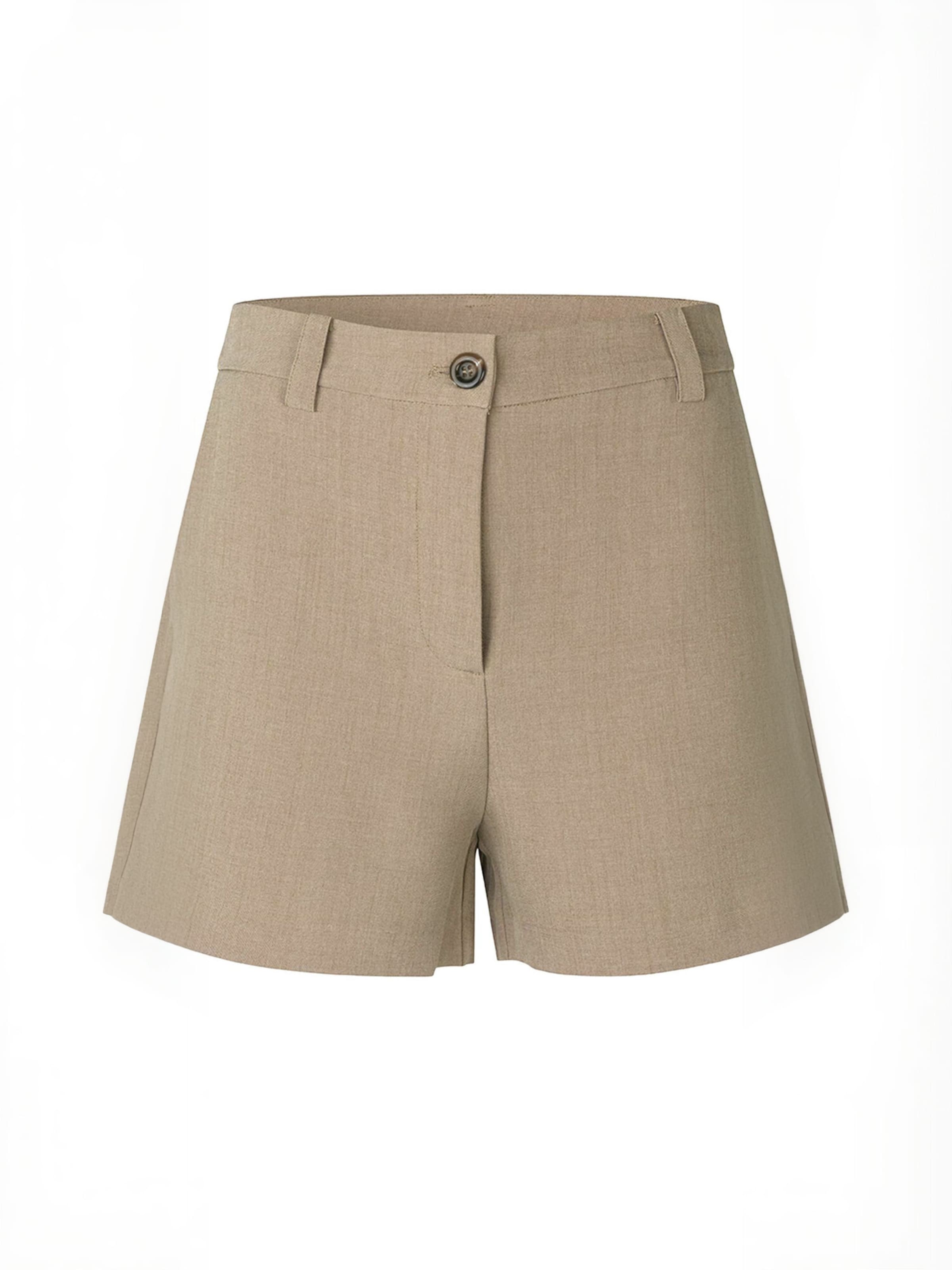Regular Pantalon 'Alayamd' modström en marron : devant