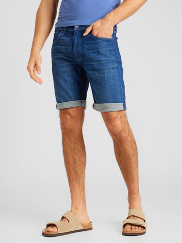 G-Star RAW Slimfit Shorts in Blau: predná strana