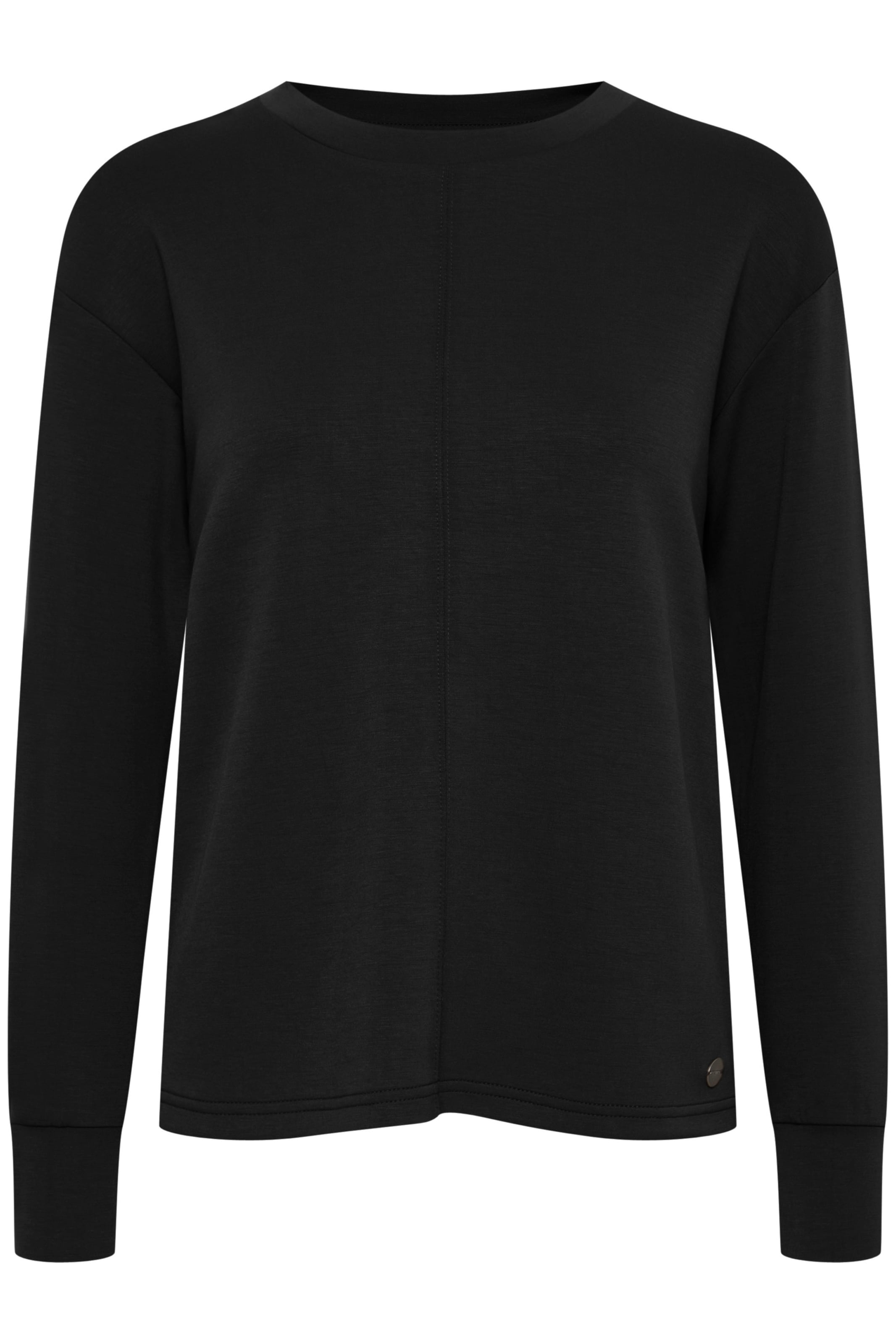 Oxmo Sweatshirt 'Pea' in Black: front