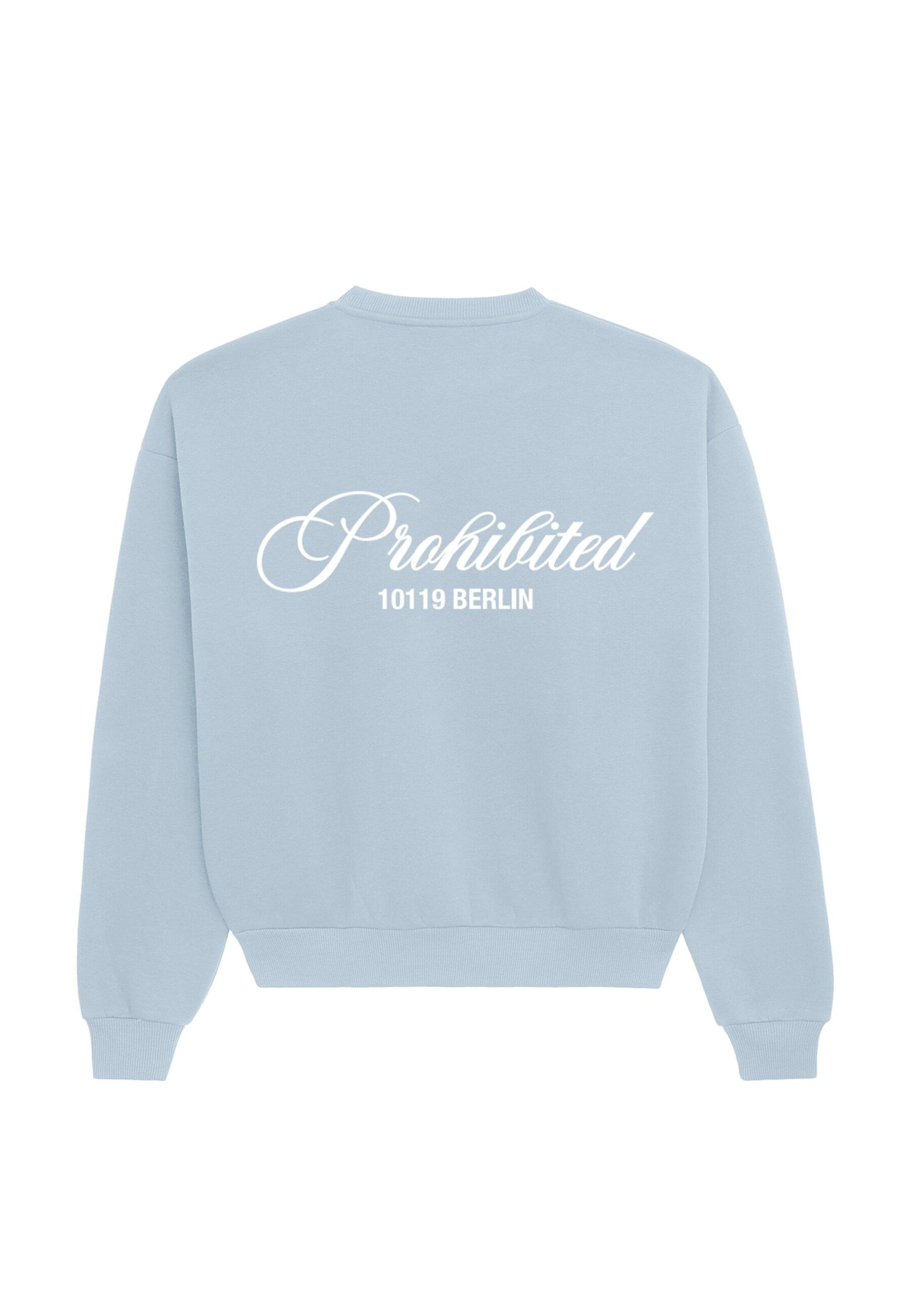 Prohibited Sweatshirt 'Hometown' in Blauw