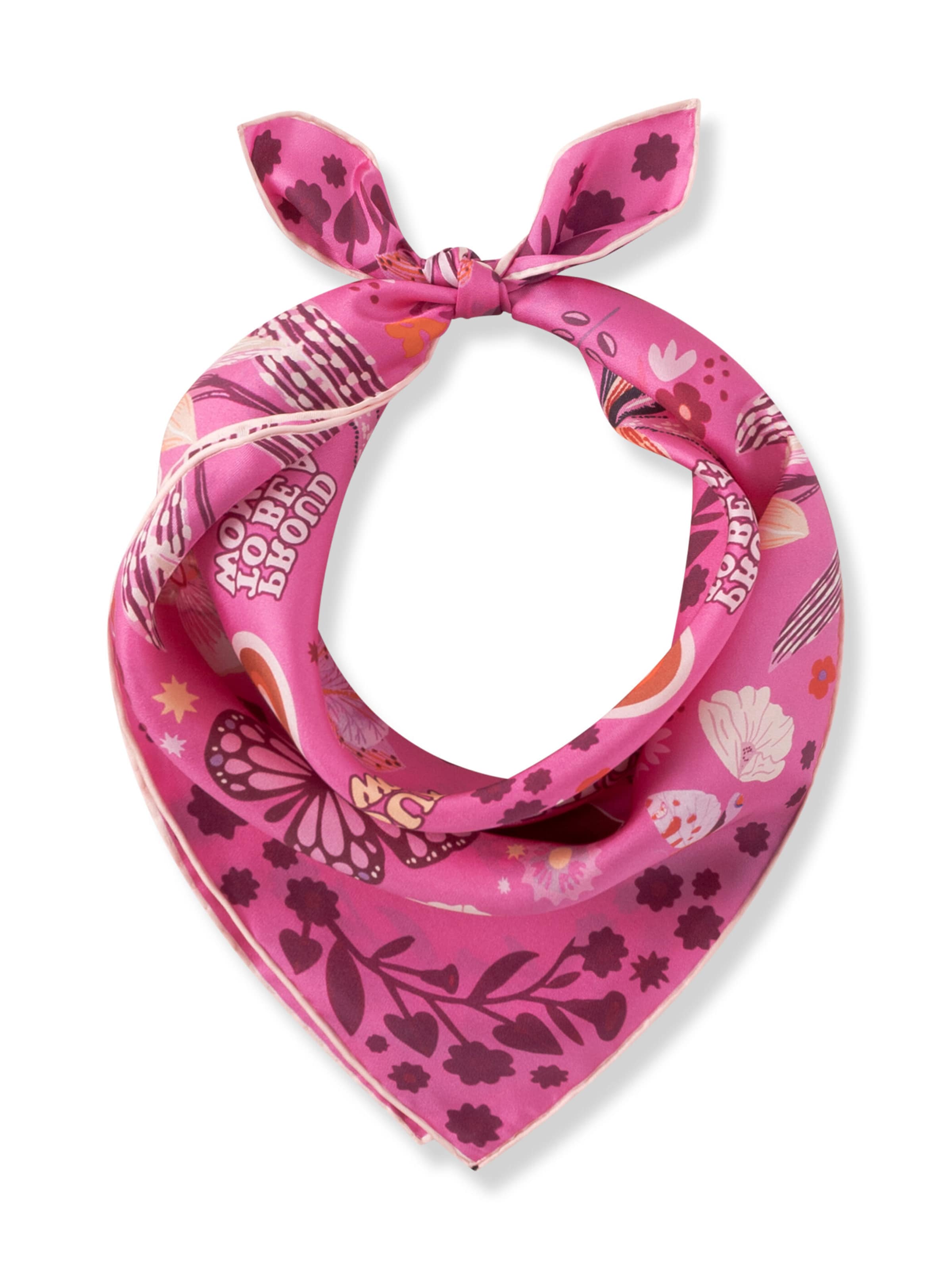 CODELLO Nickituch mit SUPERWOMAN-Motiven in Pink: Vorderseite