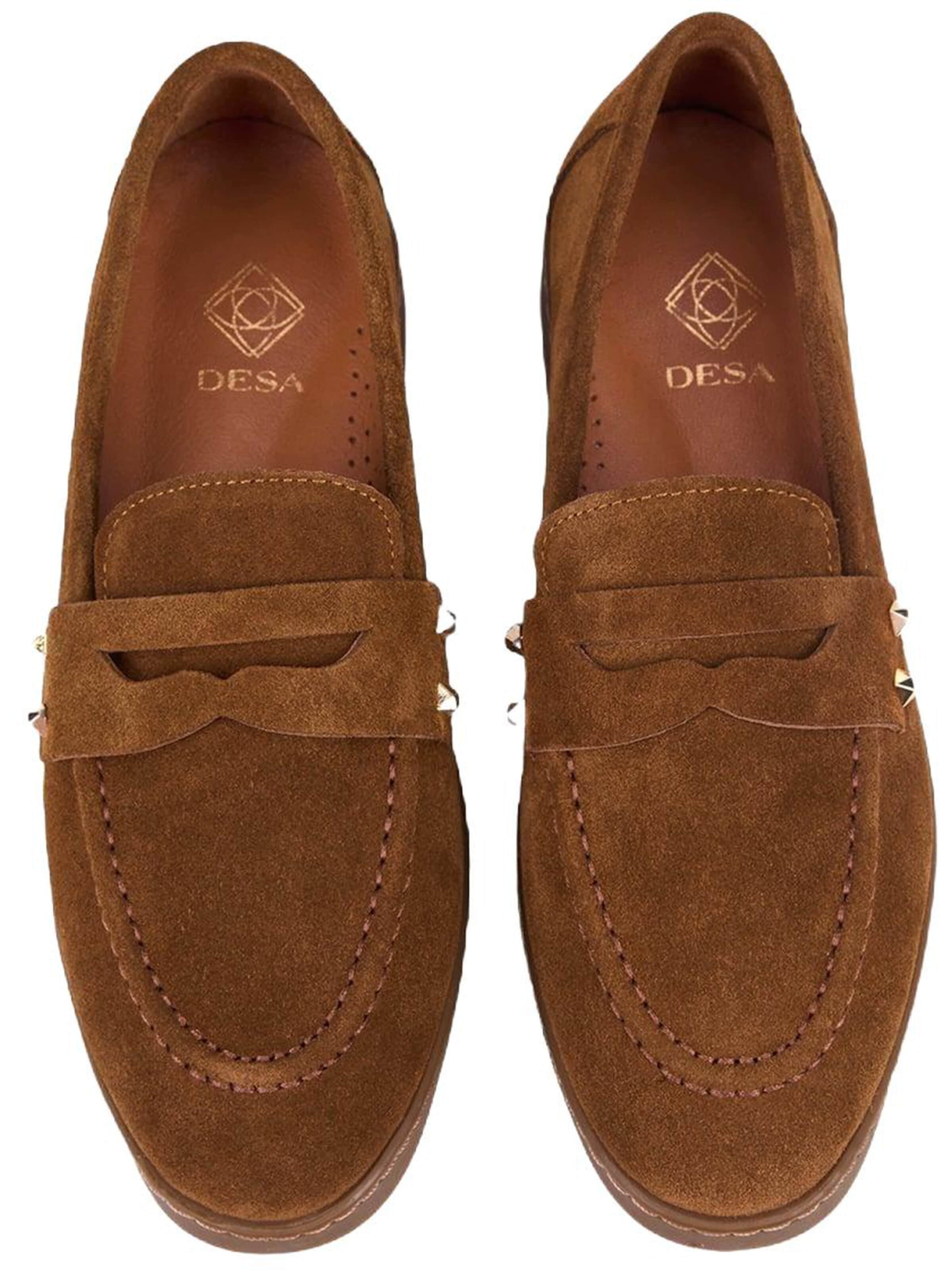 Desa - Mocasines 'Loafer' en marrón