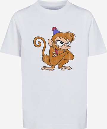 F4NT4STIC Shirt 'Disney Aladdin Classic Angry Abu' in White: front
