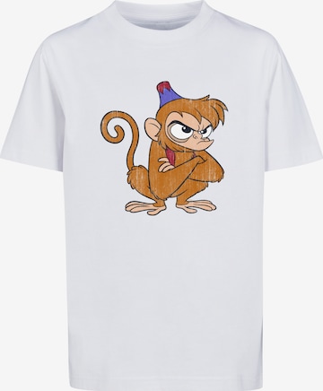 F4NT4STIC Shirt 'Disney Aladdin Classic Angry Abu' in Wit: voorkant