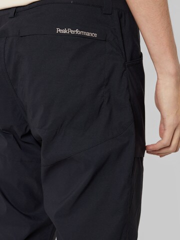 PEAK PERFORMANCE Slim fit Outdoor trousers in Black