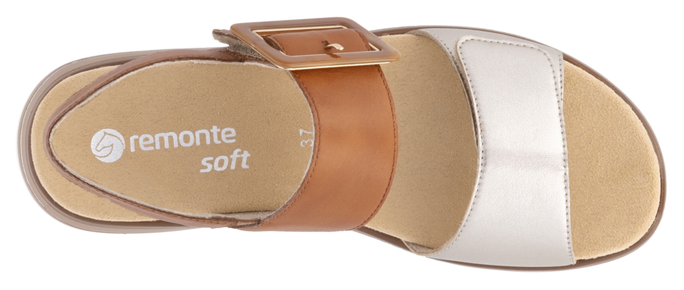 REMONTE Strap Sandals in Brown