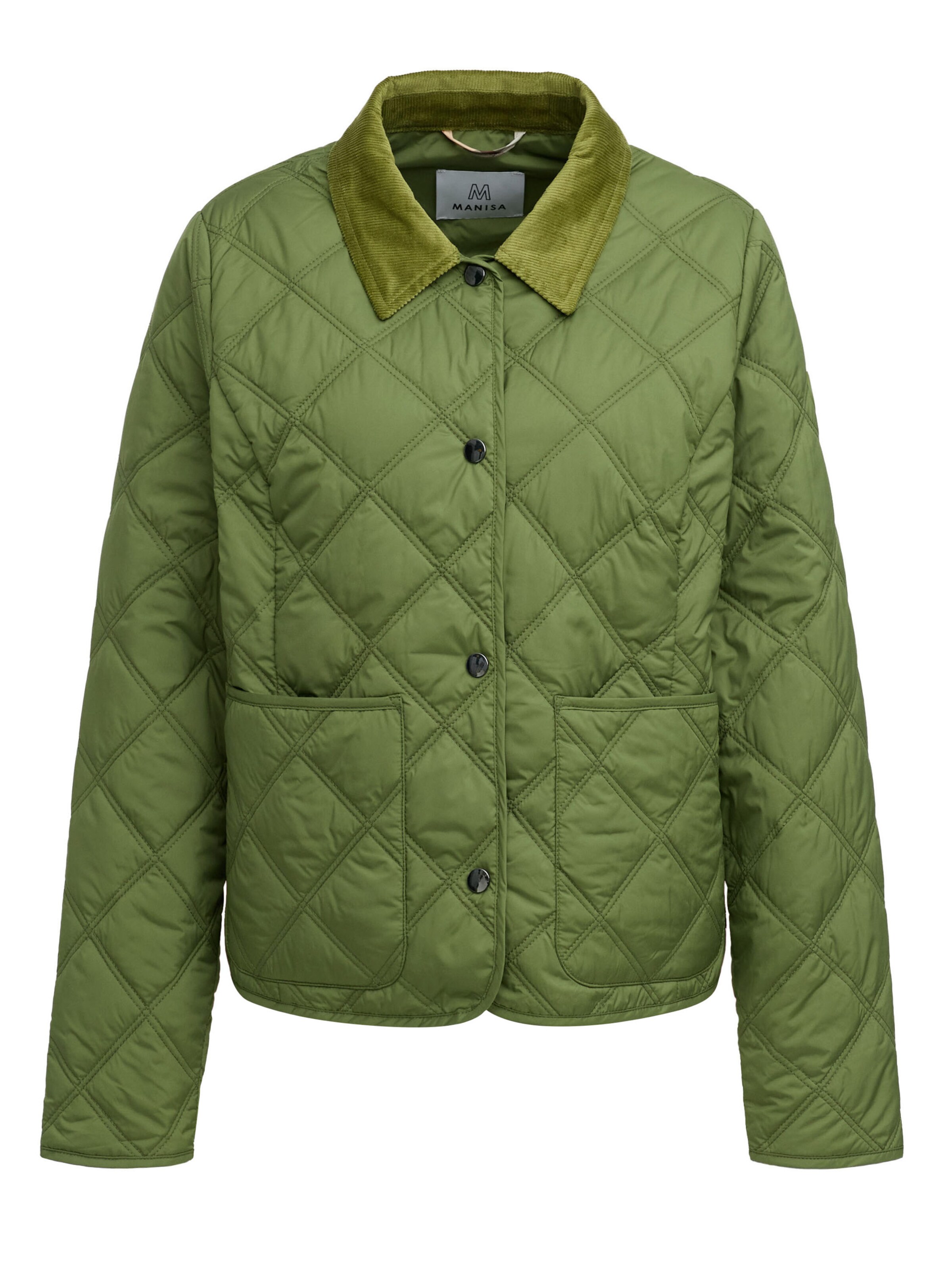 MANISA Between-season jacket 'Steppjacke' in Green: front