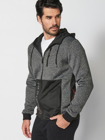 KOROSHI Sweatjacke in Grau