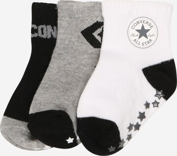 Chaussettes CONVERSE en gris : devant