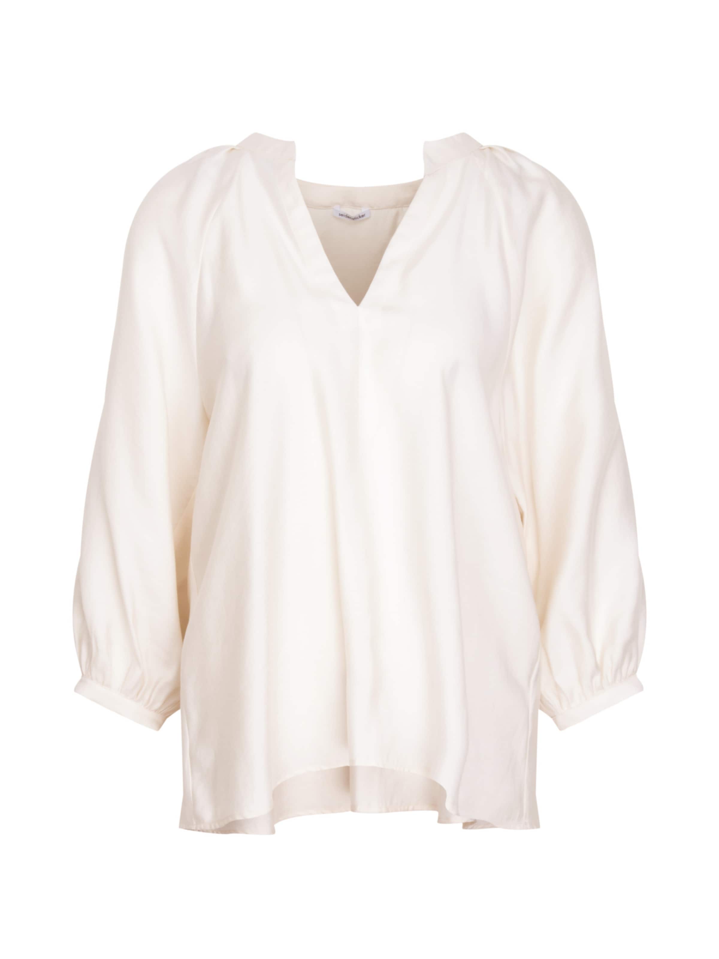 SEIDENSTICKER Bluse 'Schwarze Rose' in Weiß: Vorderseite