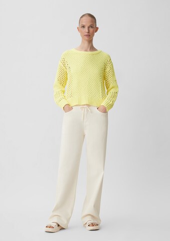 Pull-over comma casual identity en jaune