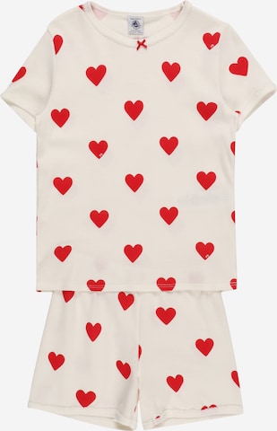 balta PETIT BATEAU Miego kostiumas: priekis