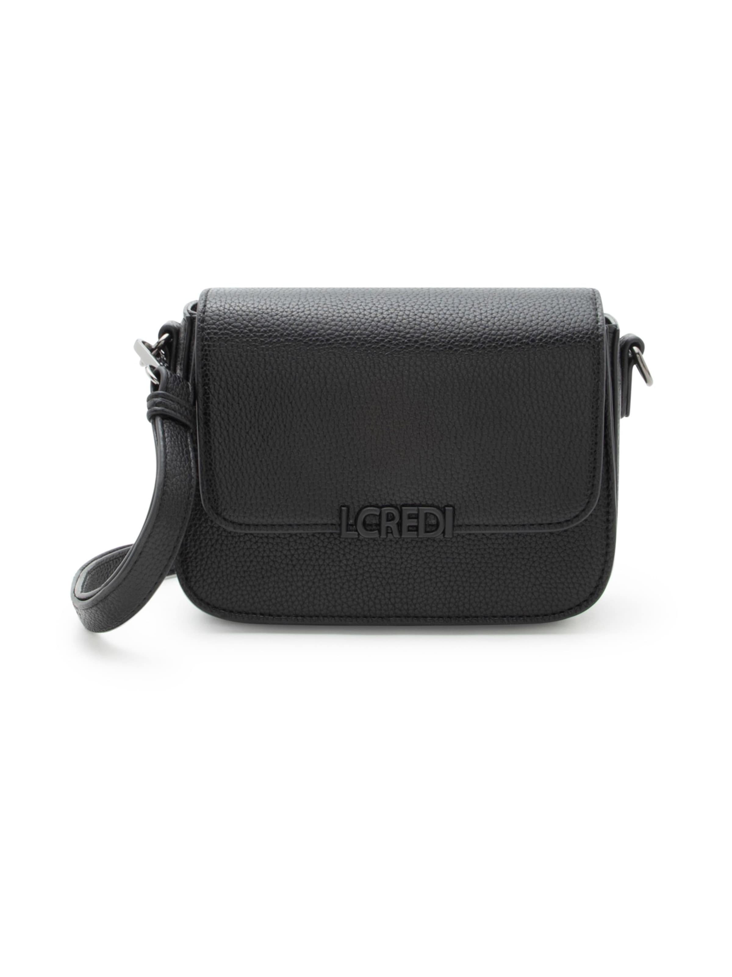 L.CREDI Torba za čez ramo 'Reike' | črna barva: sprednja stran