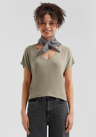 T-shirt QS en vert : devant