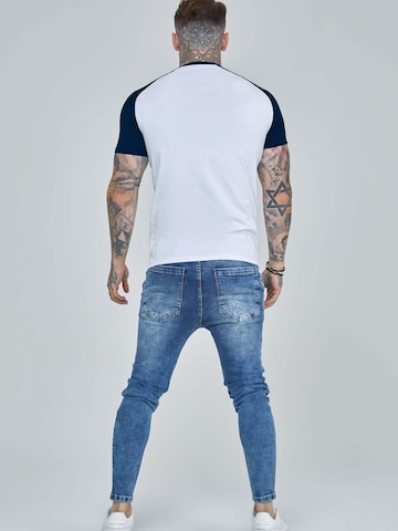 SikSilk Shirt 'Raglan' in White