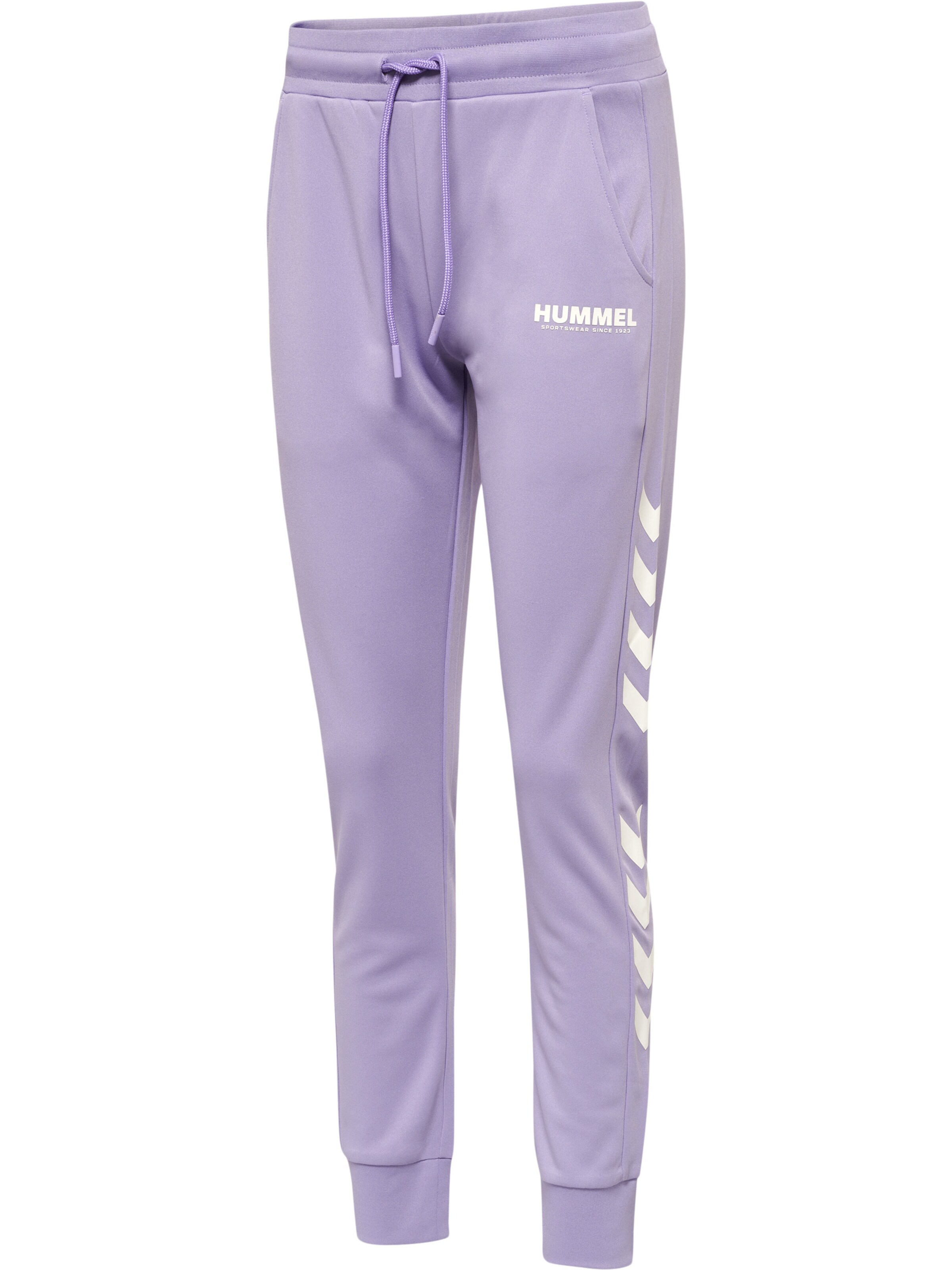 Hummel Tapered Sports trousers 'Legacy' in Purple: front