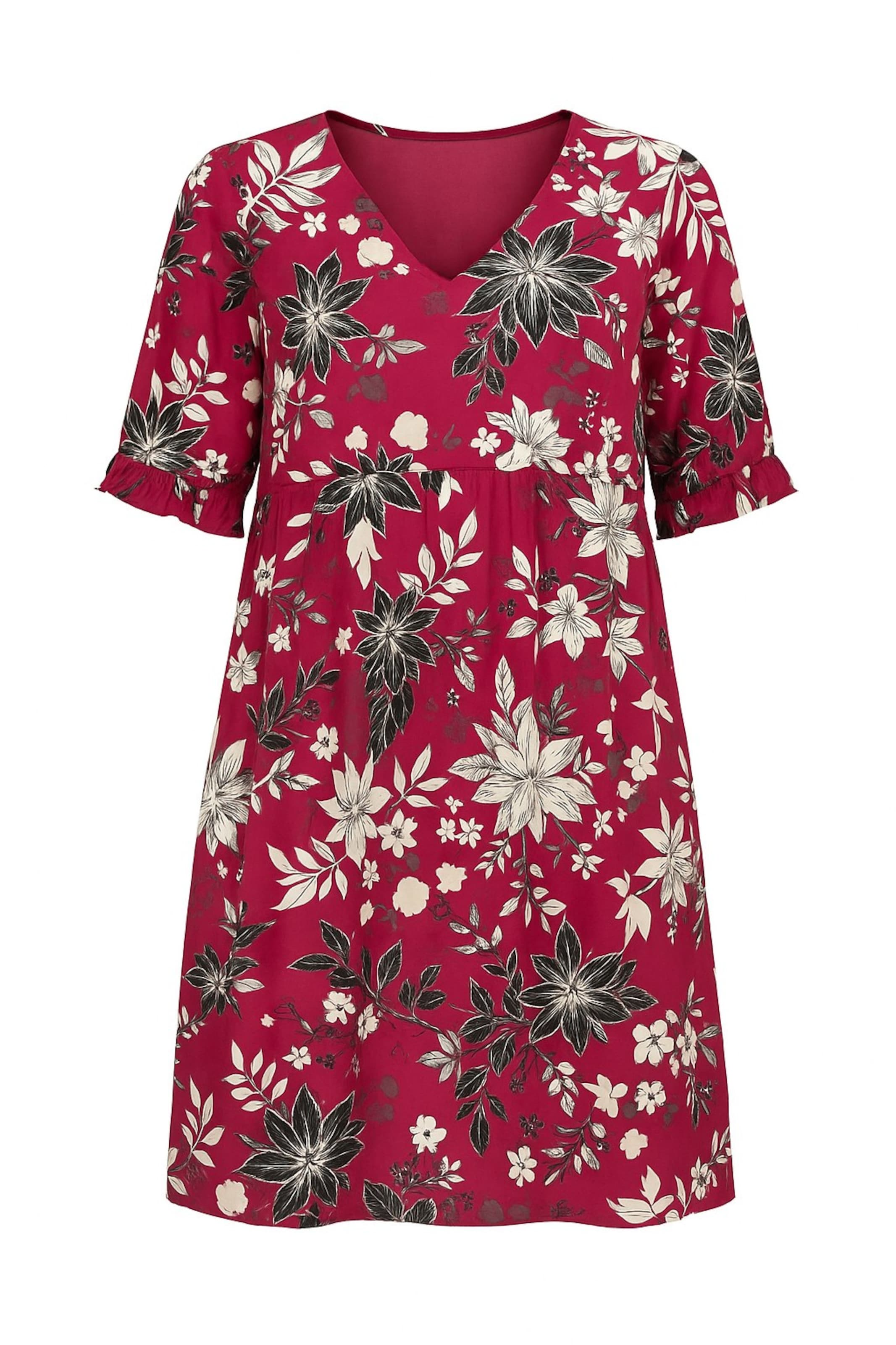 Stil Diva Jurk in de kleur Pitaja roze / Rosé / Zwart / Wit, Productweergave