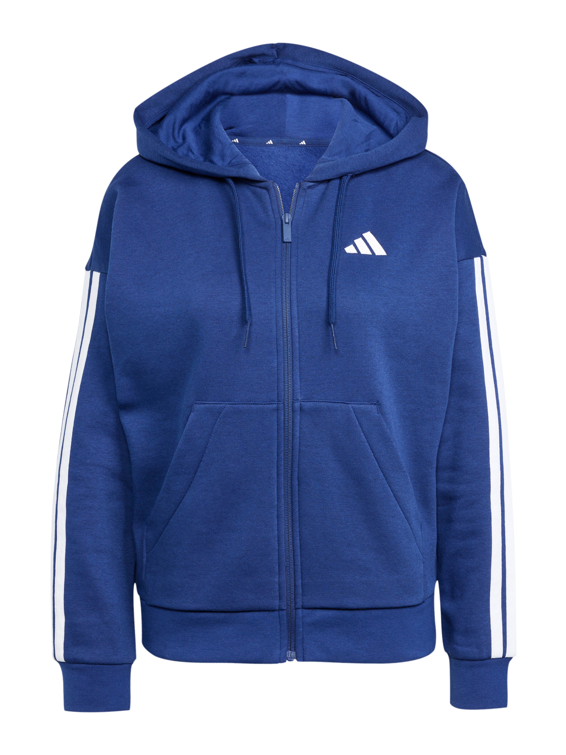 ADIDAS SPORTSWEARSportska sweater majica 'W 3S FL FZ HD' - plava boja: prednji dio