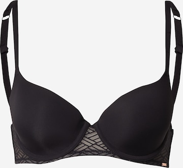 Dorina T-shirt Bra 'LEILA' in Black: front