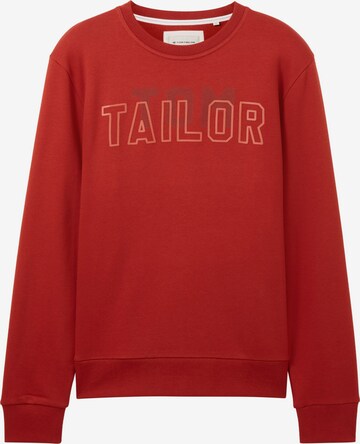 TOM TAILOR Sweatshirt in Red: front