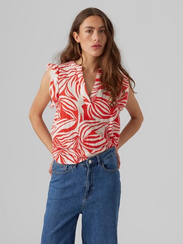 VERO MODA Blouse 'DOTTY NATALI' in Red