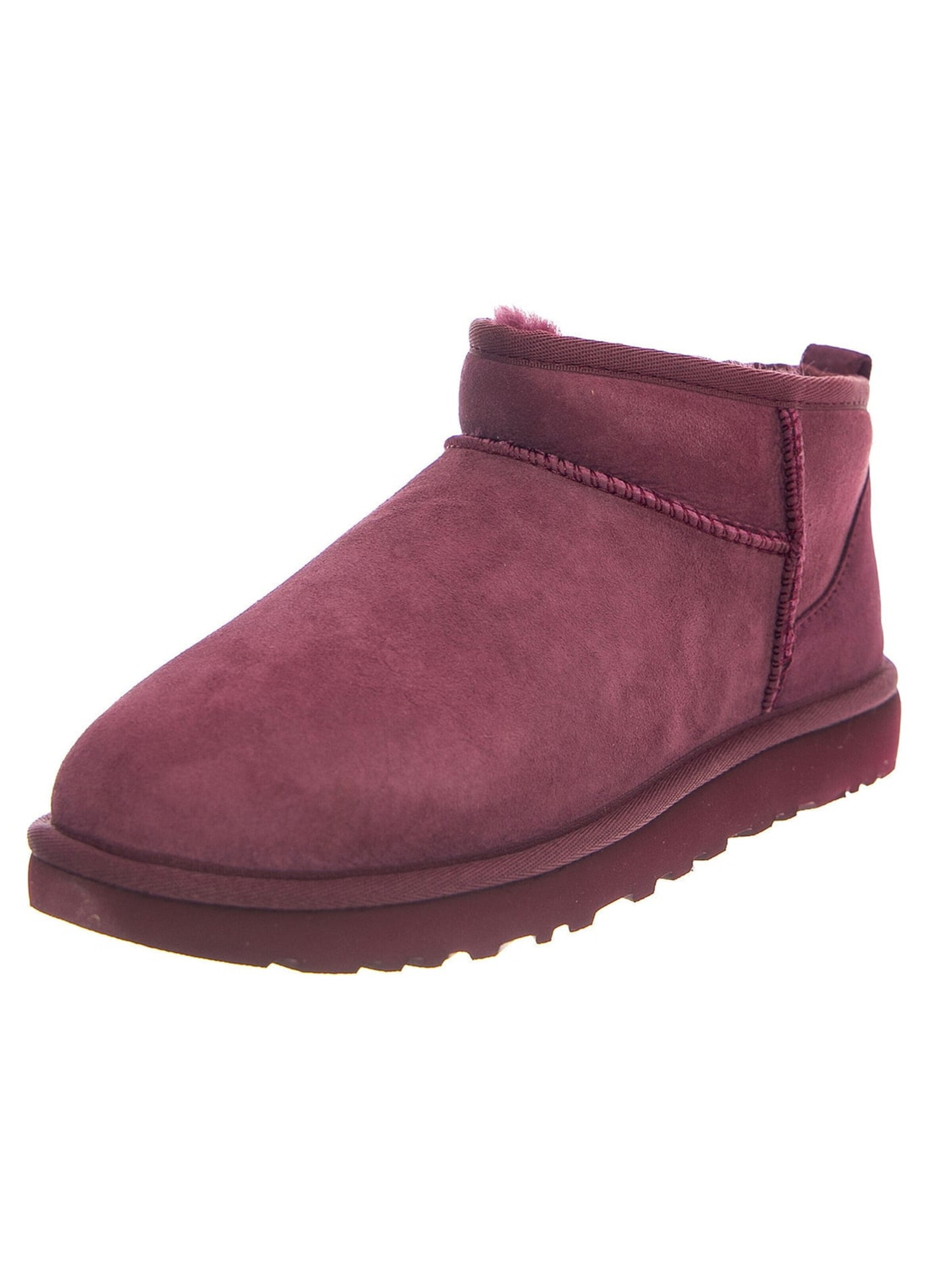 UGG Boots 'W Classic Ultra Mini Burnt Magenta' in Red: front