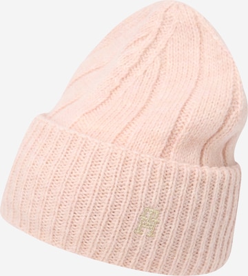 Bonnet TOMMY HILFIGER en rose : devant