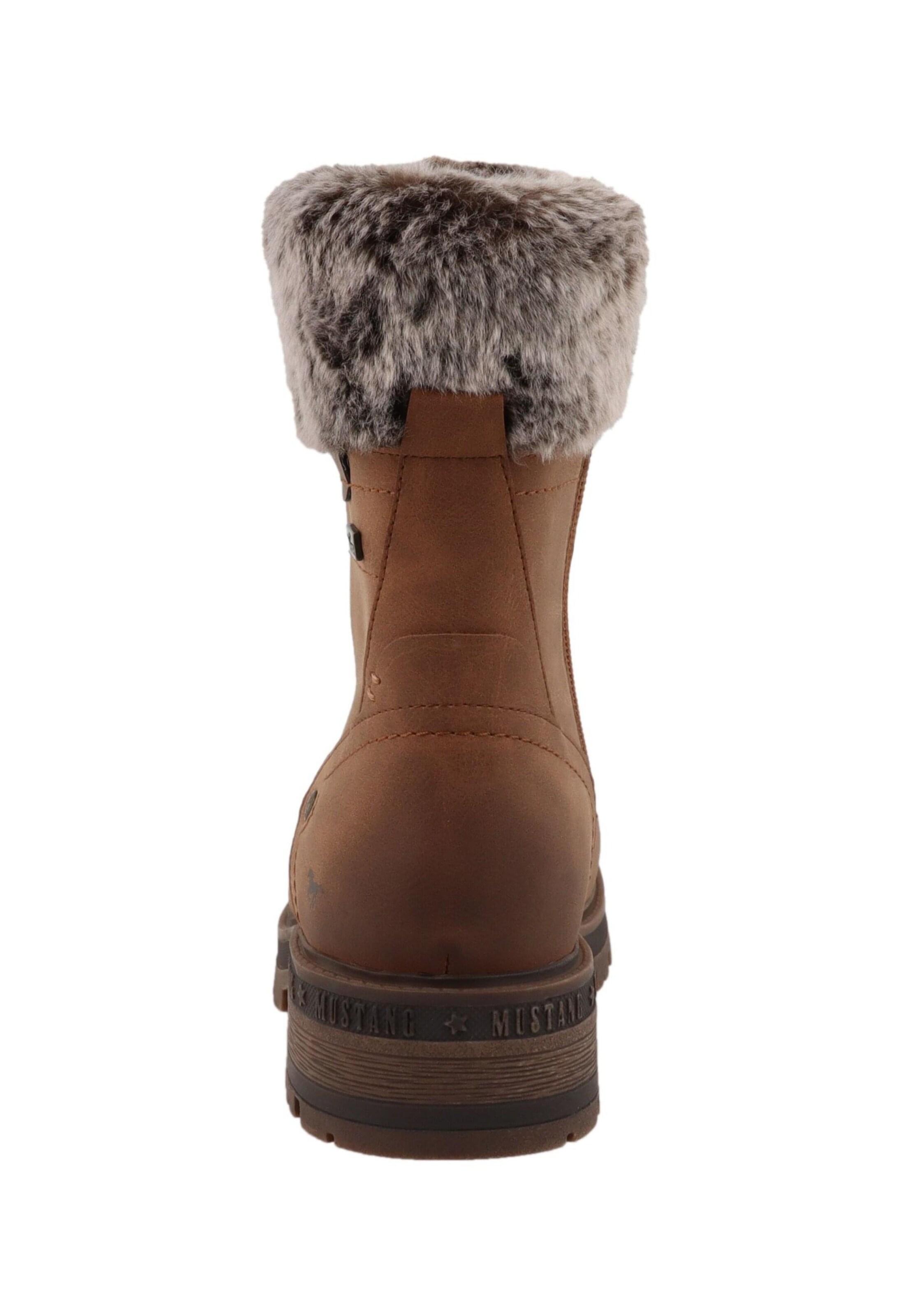 MUSTANG Veterlaarsjes 'Darleen' in Bruin