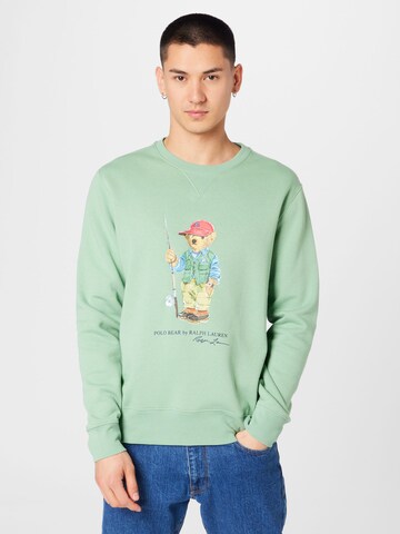 zaļš Polo Ralph Lauren Sportisks džemperis: no priekšpuses