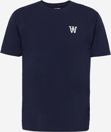 WOOD WOOD T-shirt 'Ace' i blå: framsida