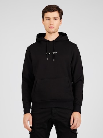 River Island Sweatshirt 'New York' in Zwart: voorkant